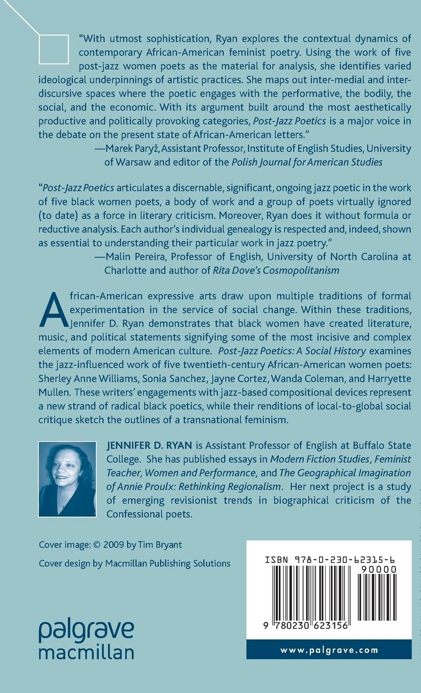 Rückseitencover Post-Jazz Poetics