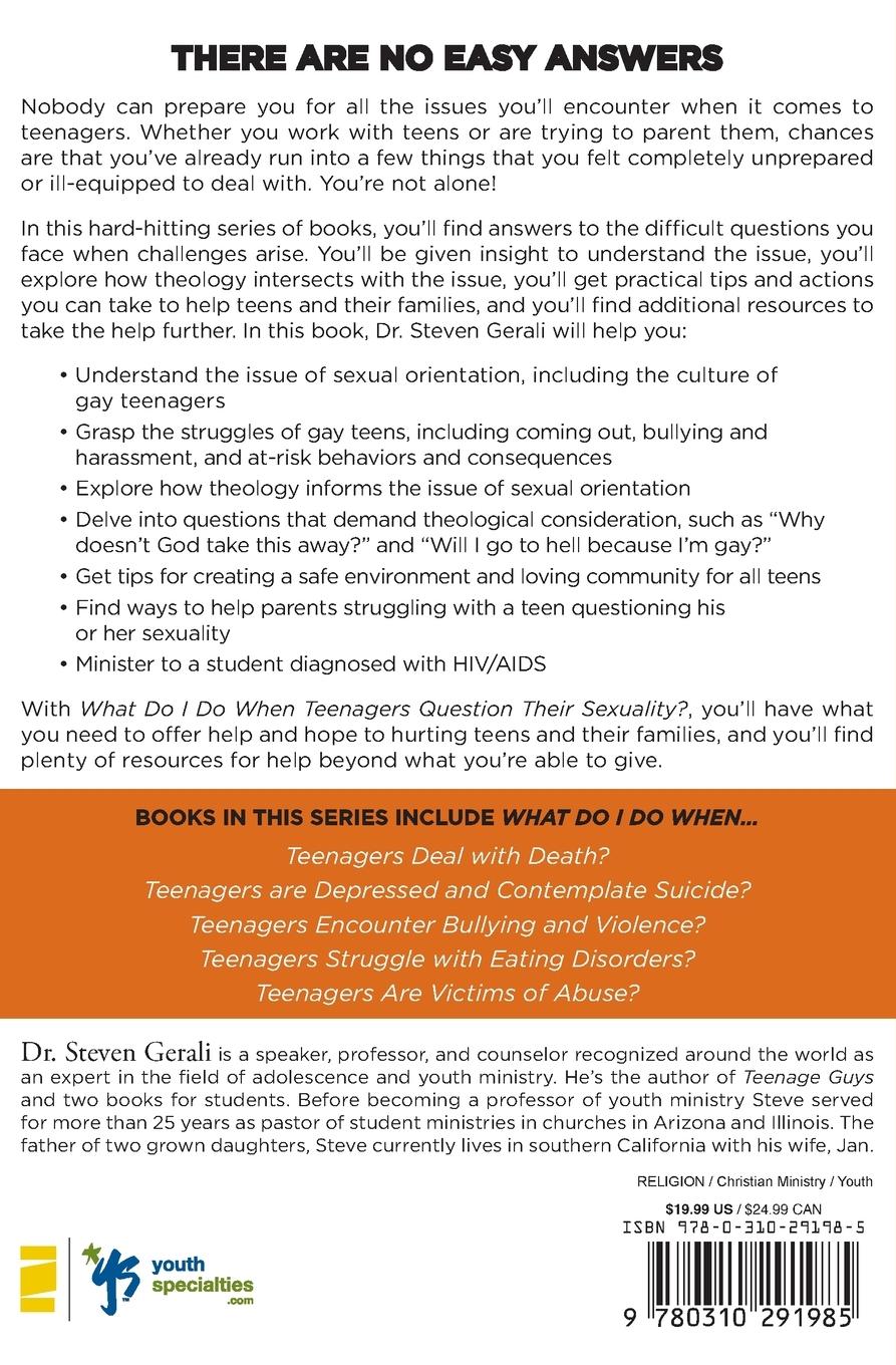 Rückseitencover What Do I Do When Teenagers Question Their Sexuality?