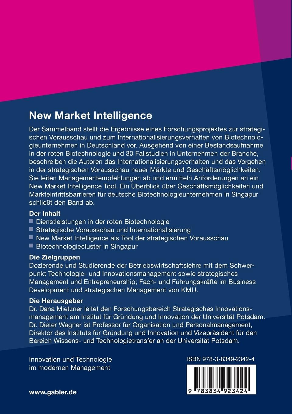 Rückseitencover New Market Intelligence