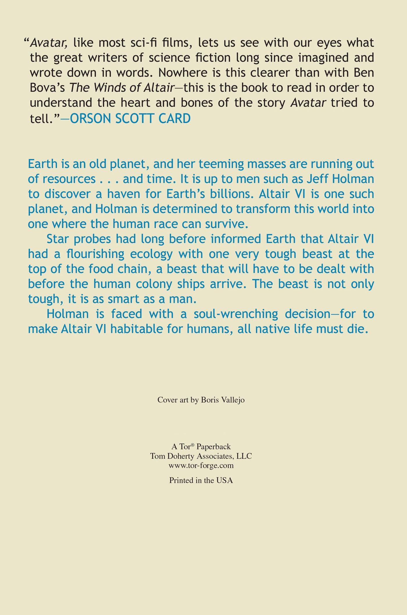 Rückseitencover The Winds of Altair