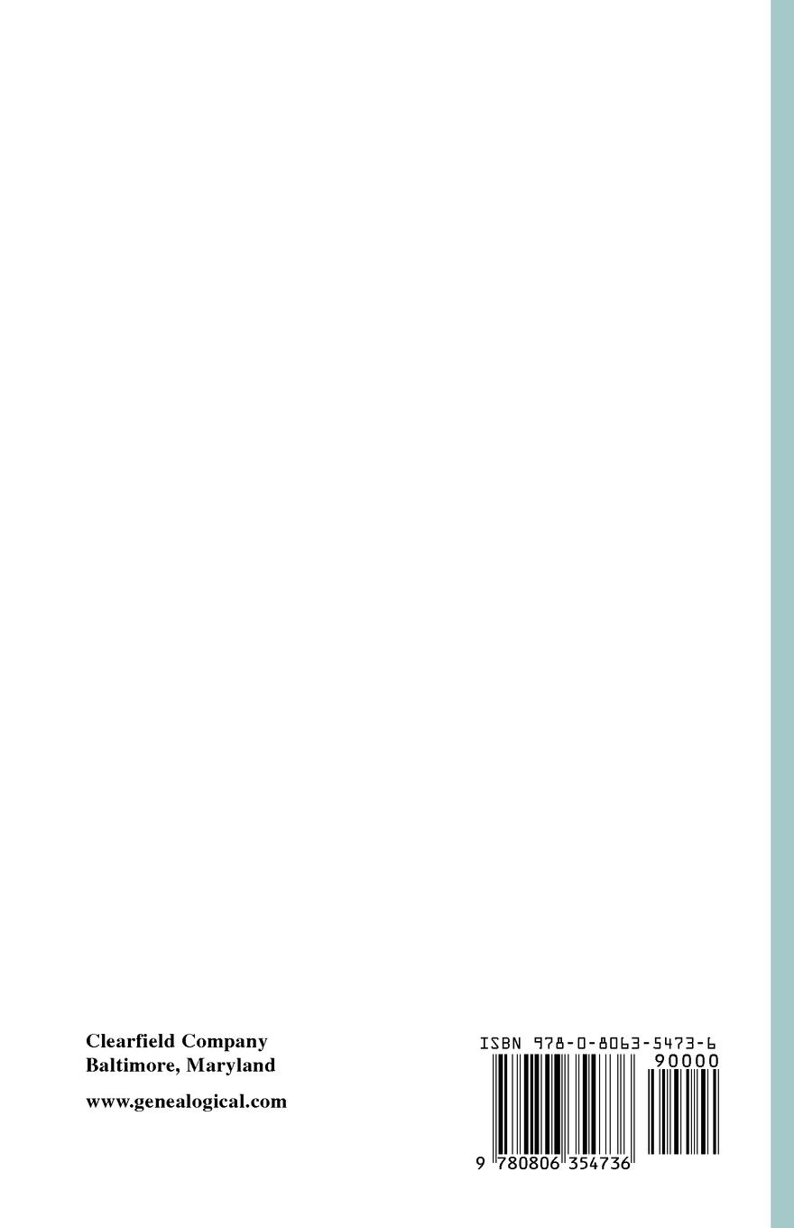 Rückseitencover Genealogical Notes of Barnstable Families. Volume II [Massachusetts]