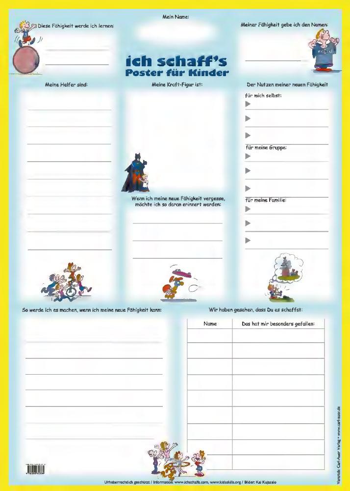 Vorderes Coverbild Ich schaffs - Arbeitsposter