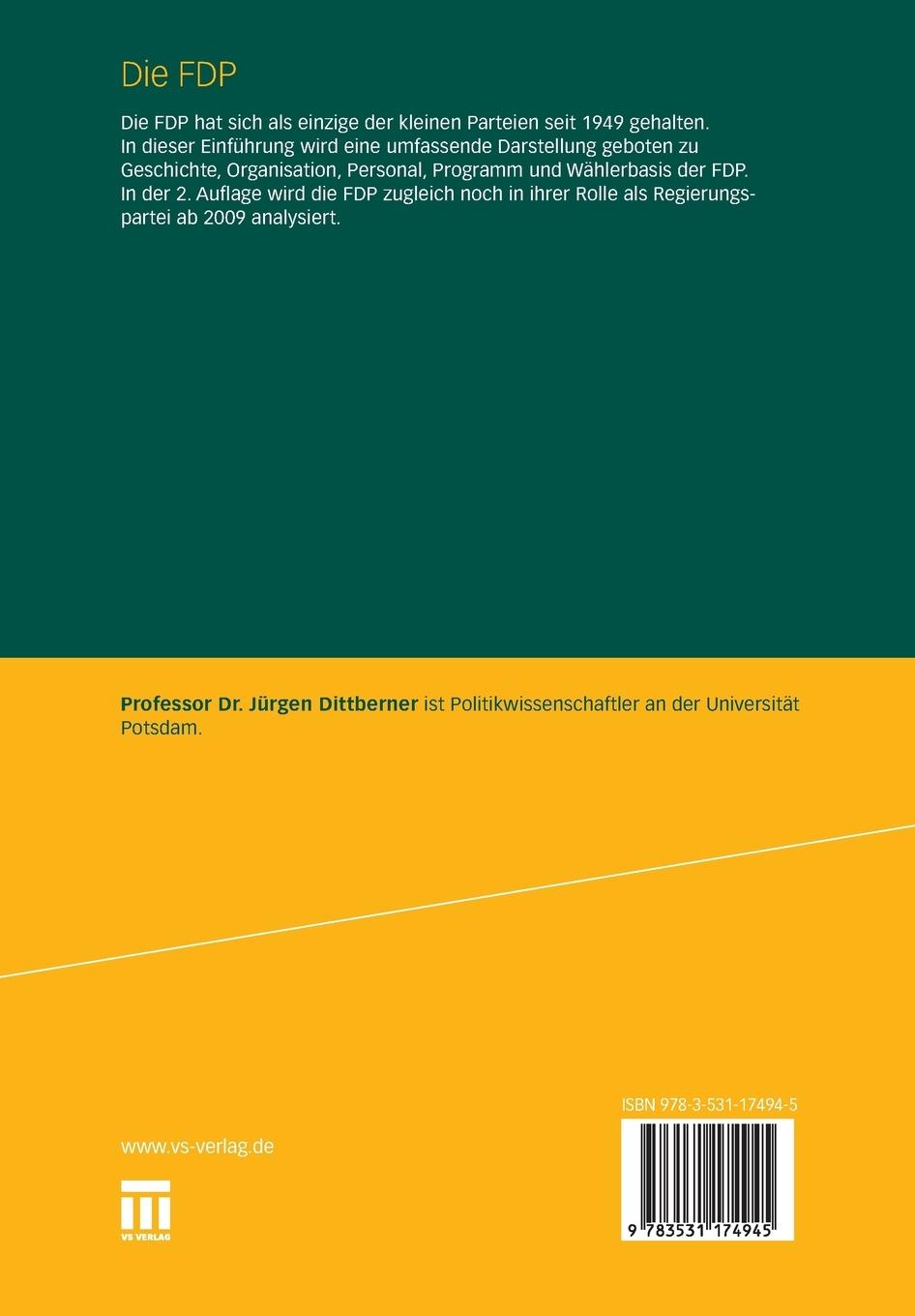 Rückseitencover Die FDP