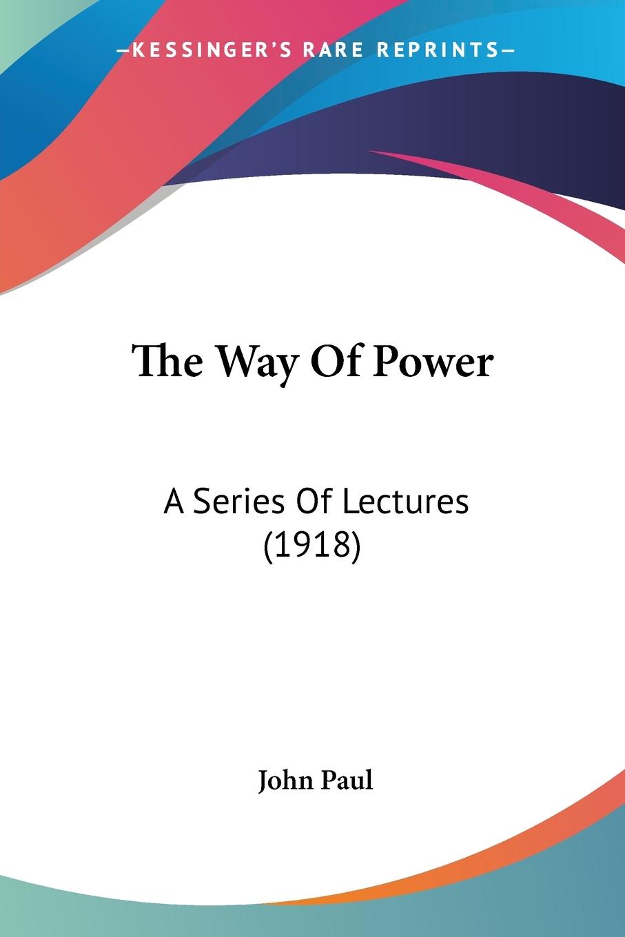 Vorderes Coverbild The Way Of Power