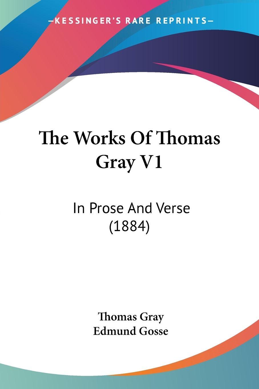 Vorderes Coverbild The Works Of Thomas Gray V1