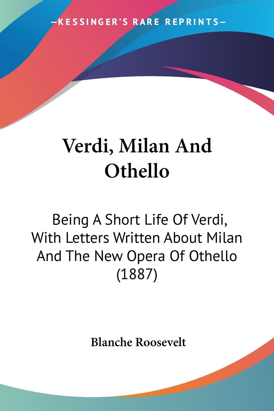 Vorderes Coverbild Verdi, Milan And Othello