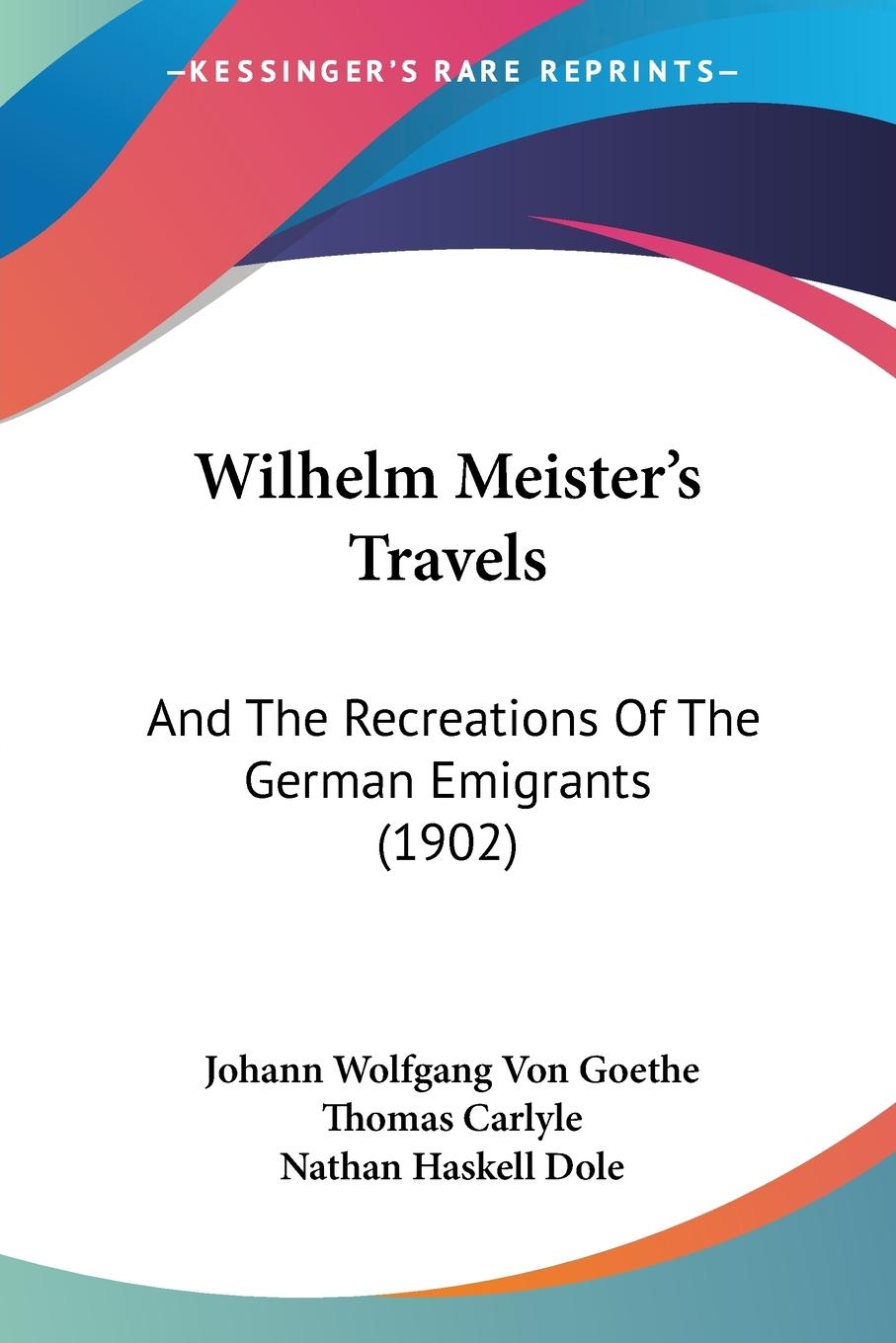 Vorderes Coverbild Wilhelm Meister's Travels