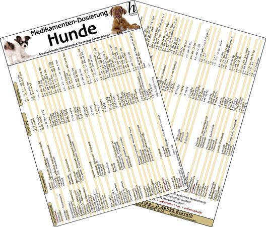 Vorderes Coverbild Medikamenten-Dosierung Hunde