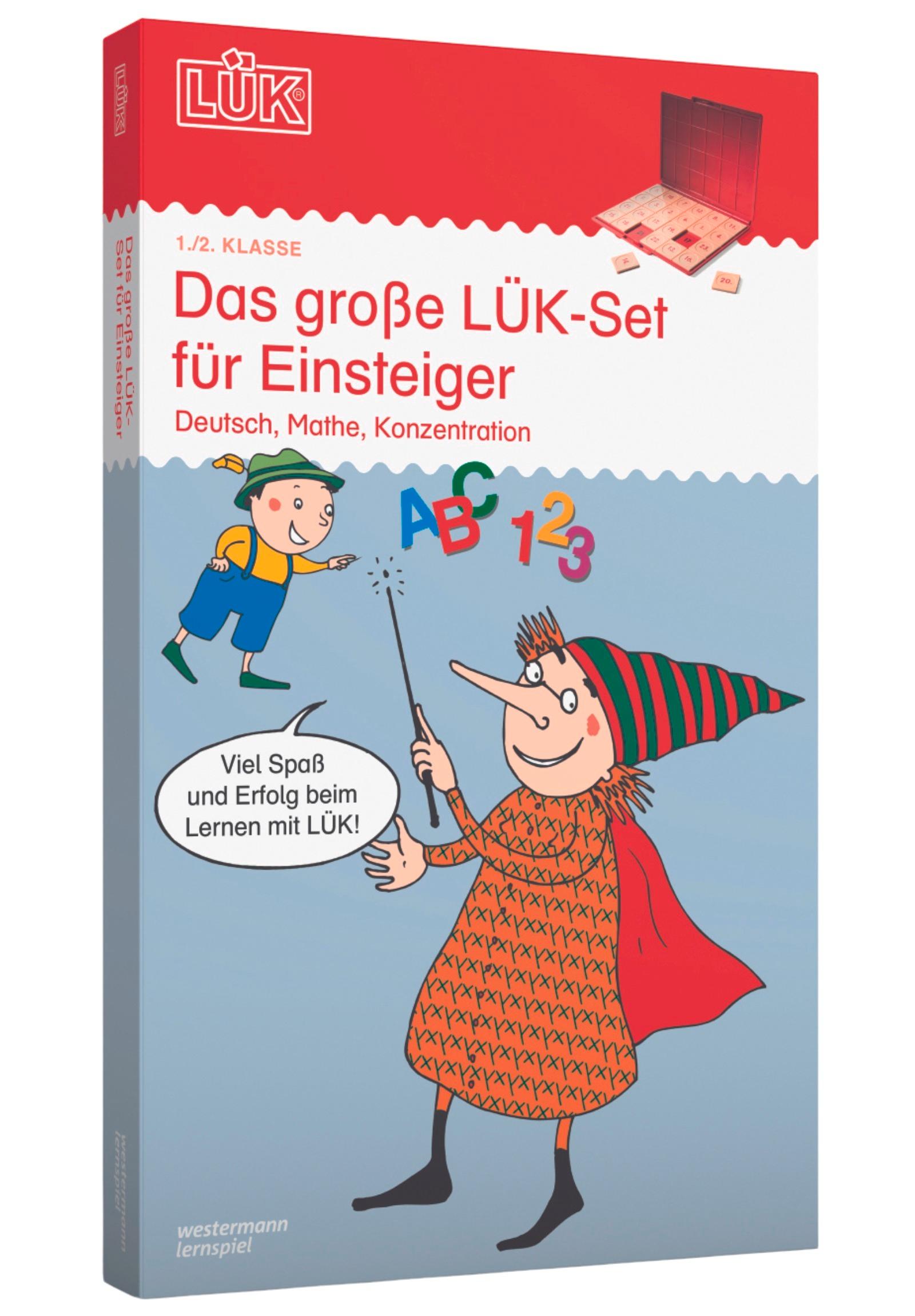 Vorderes Coverbild Das große LÜK-Set für Einsteiger: Deutsch, Mathe, Konzentration für Klasse 1 und 2