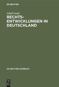 Vorderes Coverbild Rechtsentwicklungen in Deutschland