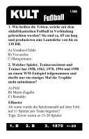 Beispielinhalt (Bild) 2:0 Fussballquiz - Das Kultspiel mit 300 neuen Fussballfragen die kicken!