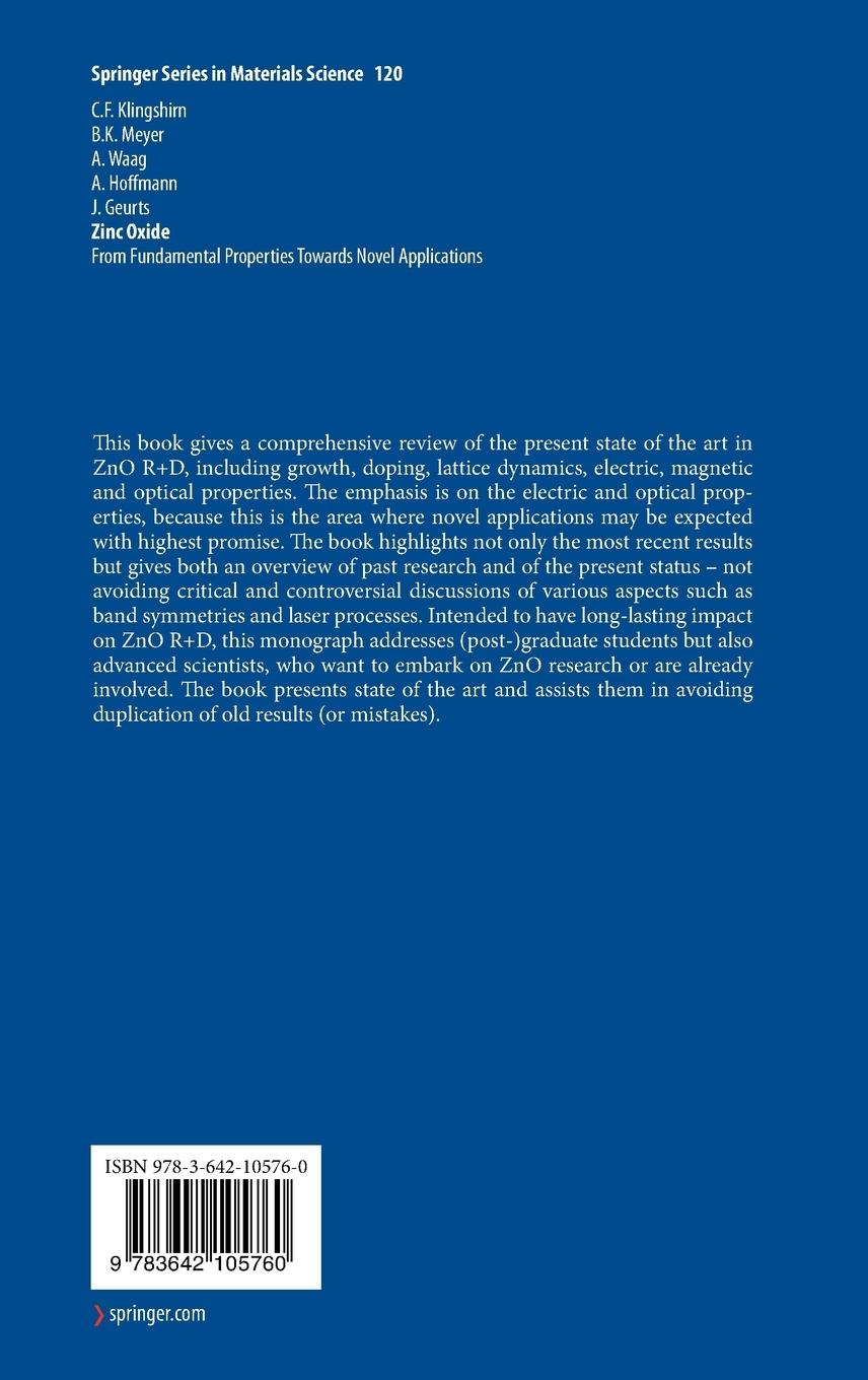 Rückseitencover Zinc Oxide