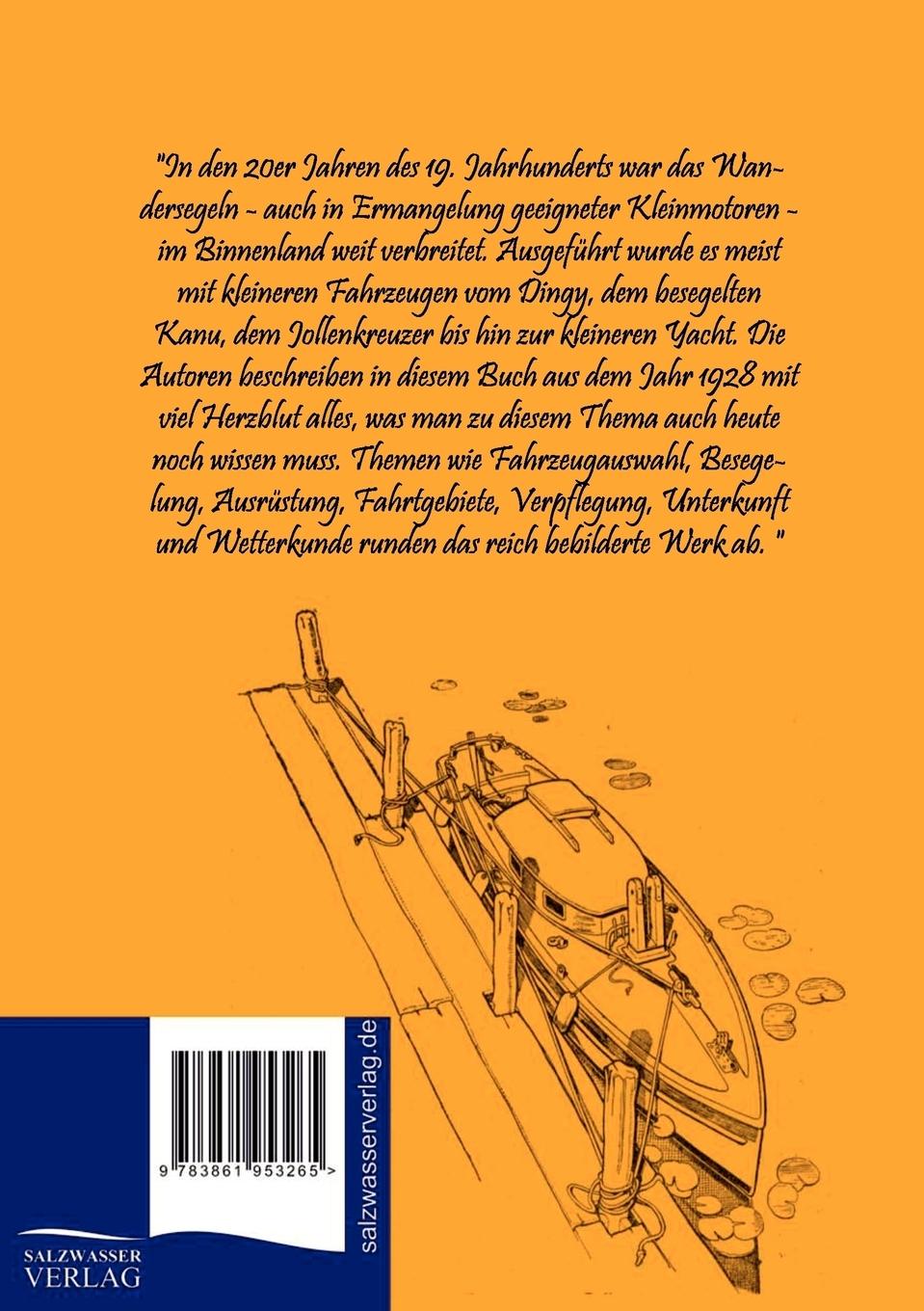 Rückseitencover Wandersegeln auf Binnengewässern