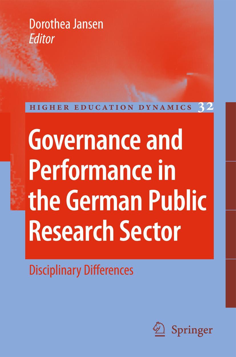 Vorderes Coverbild Governance and Performance in the German Public Research Sector