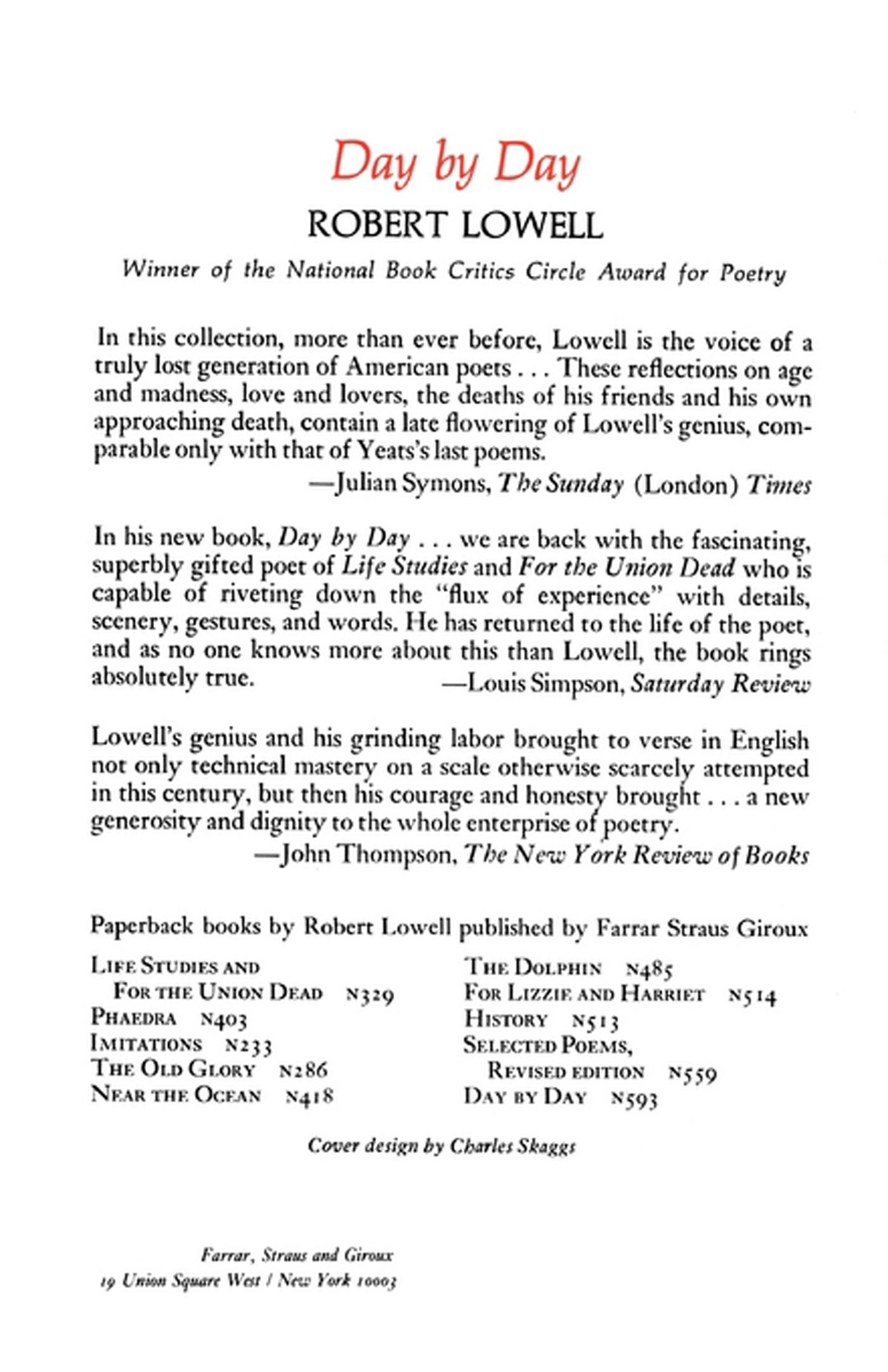 Rückseitencover Day by Day