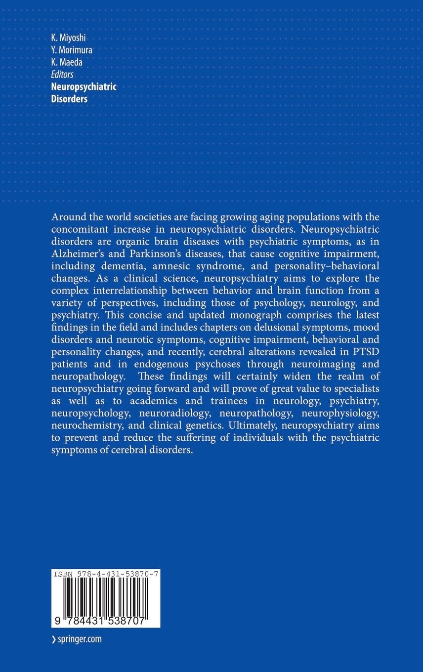 Rückseitencover Neuropsychiatric Disorders