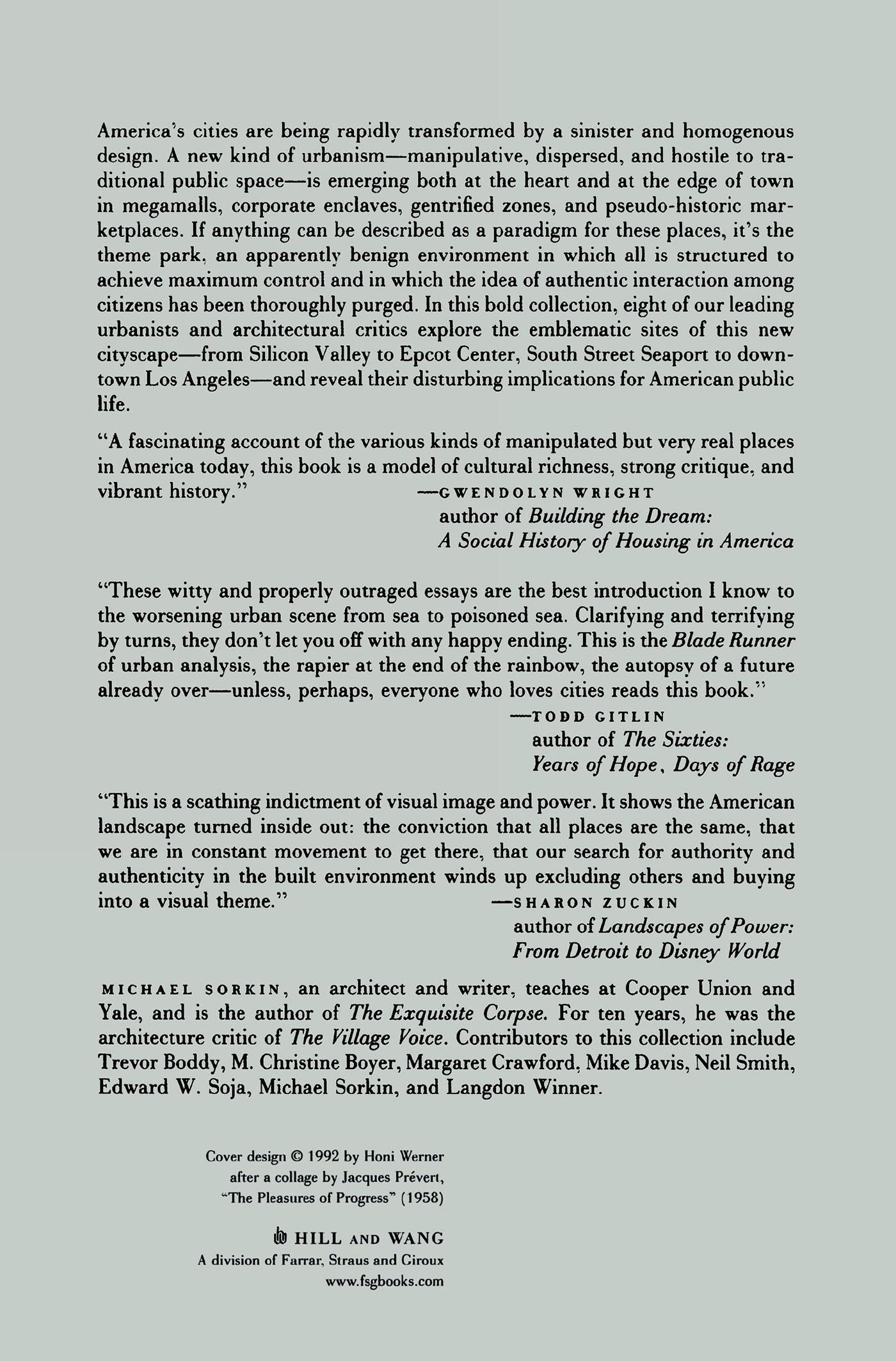 Rückseitencover Variations on a Theme Park