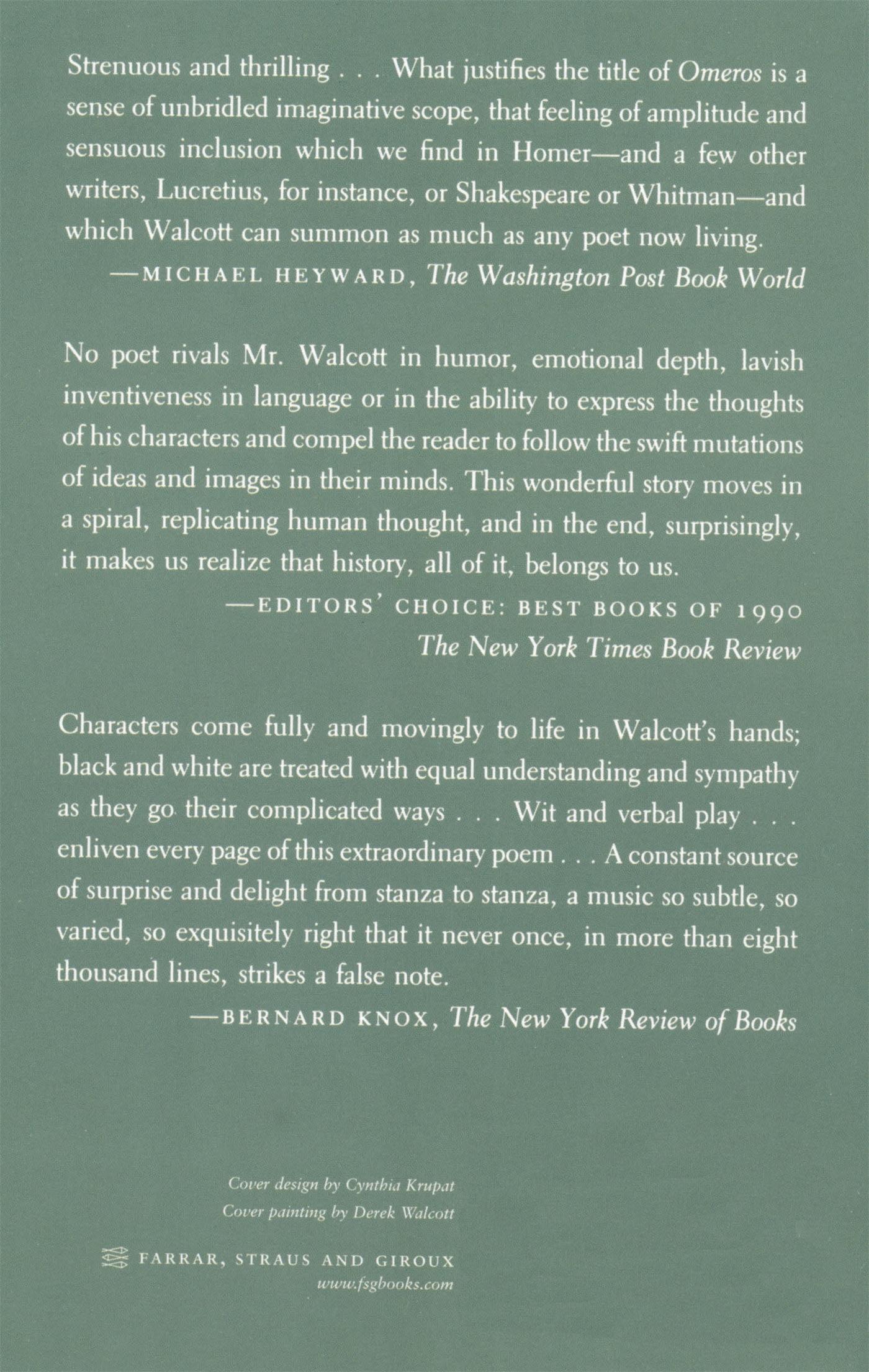 Rückseitencover Omeros