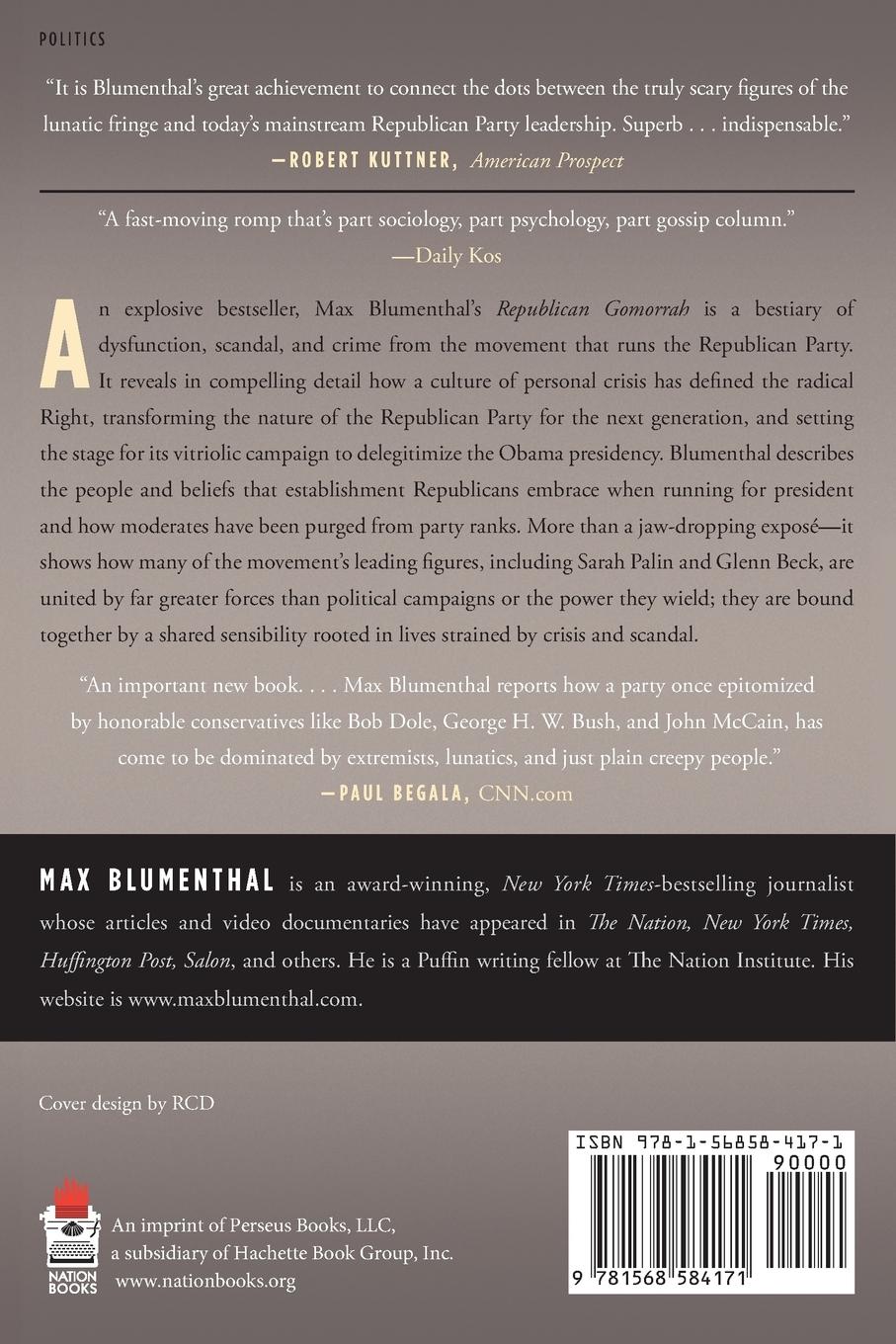 Rückseitencover Republican Gomorrah