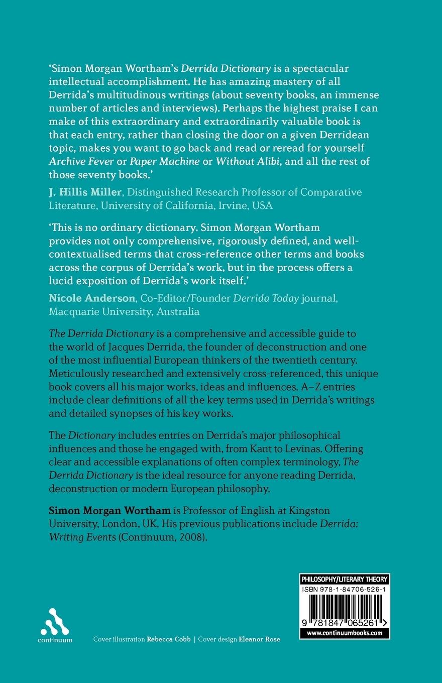 Rückseitencover The Derrida Dictionary