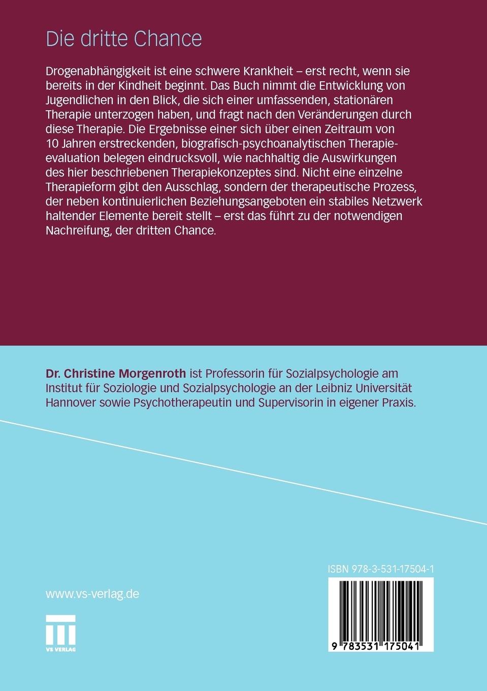 Rückseitencover Die dritte Chance