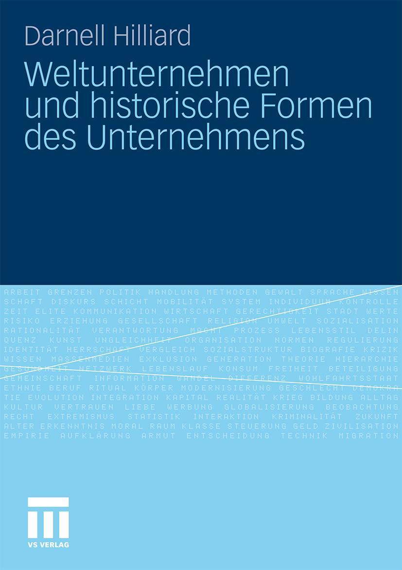 Vorderes Coverbild Weltunternehmen und historische Formen des Unternehmens