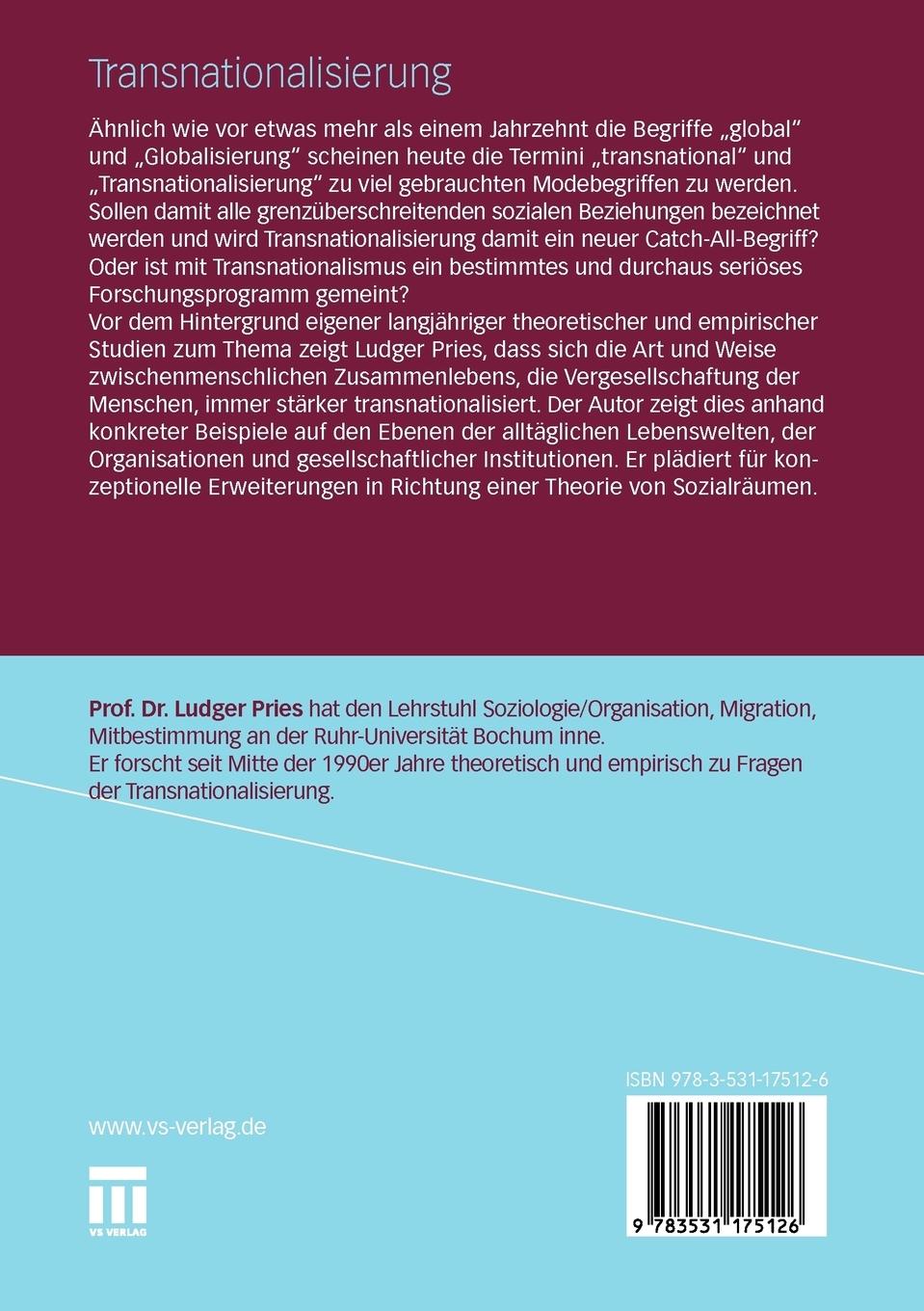 Rückseitencover Transnationalisierung