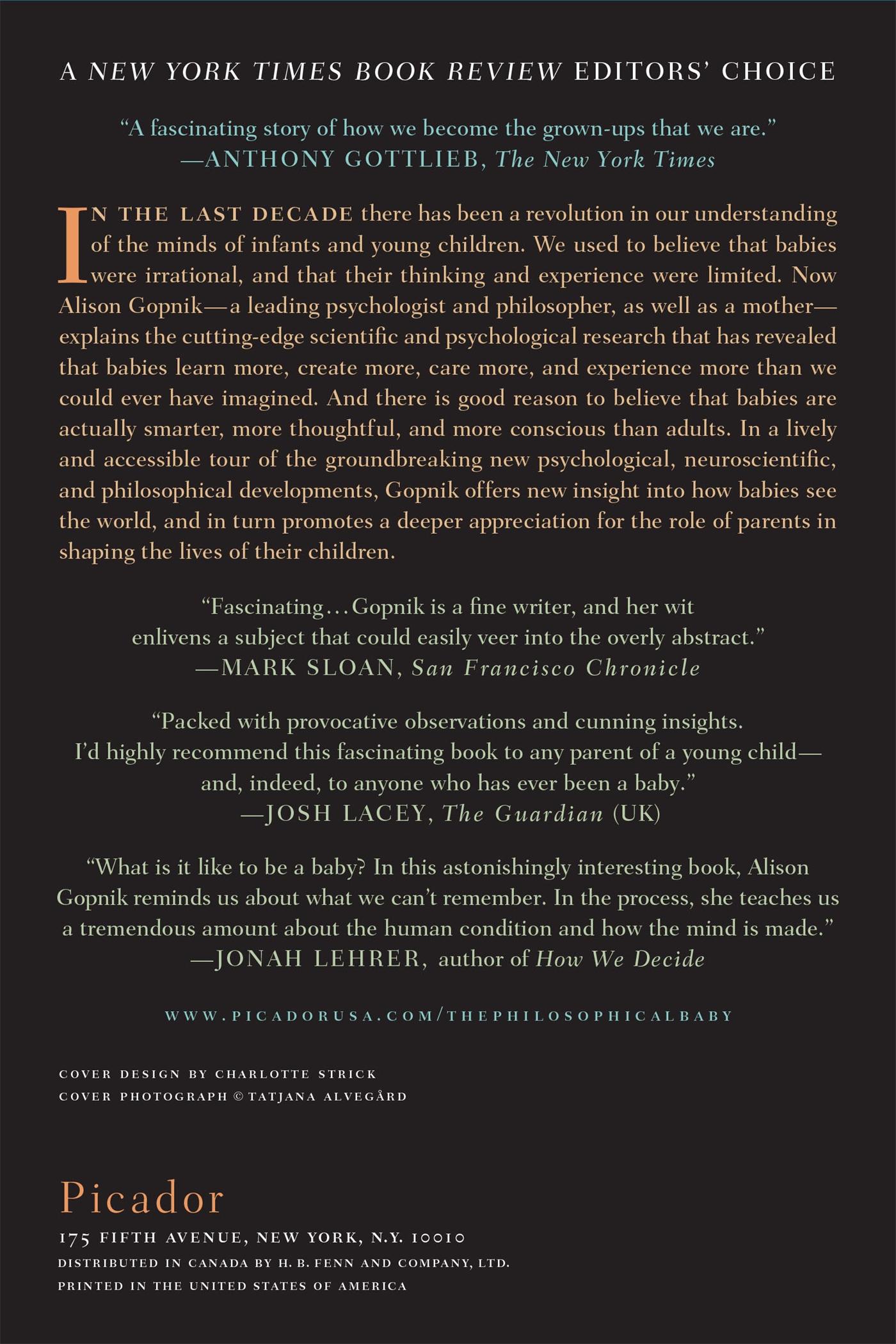 Rückseitencover The Philosophical Baby