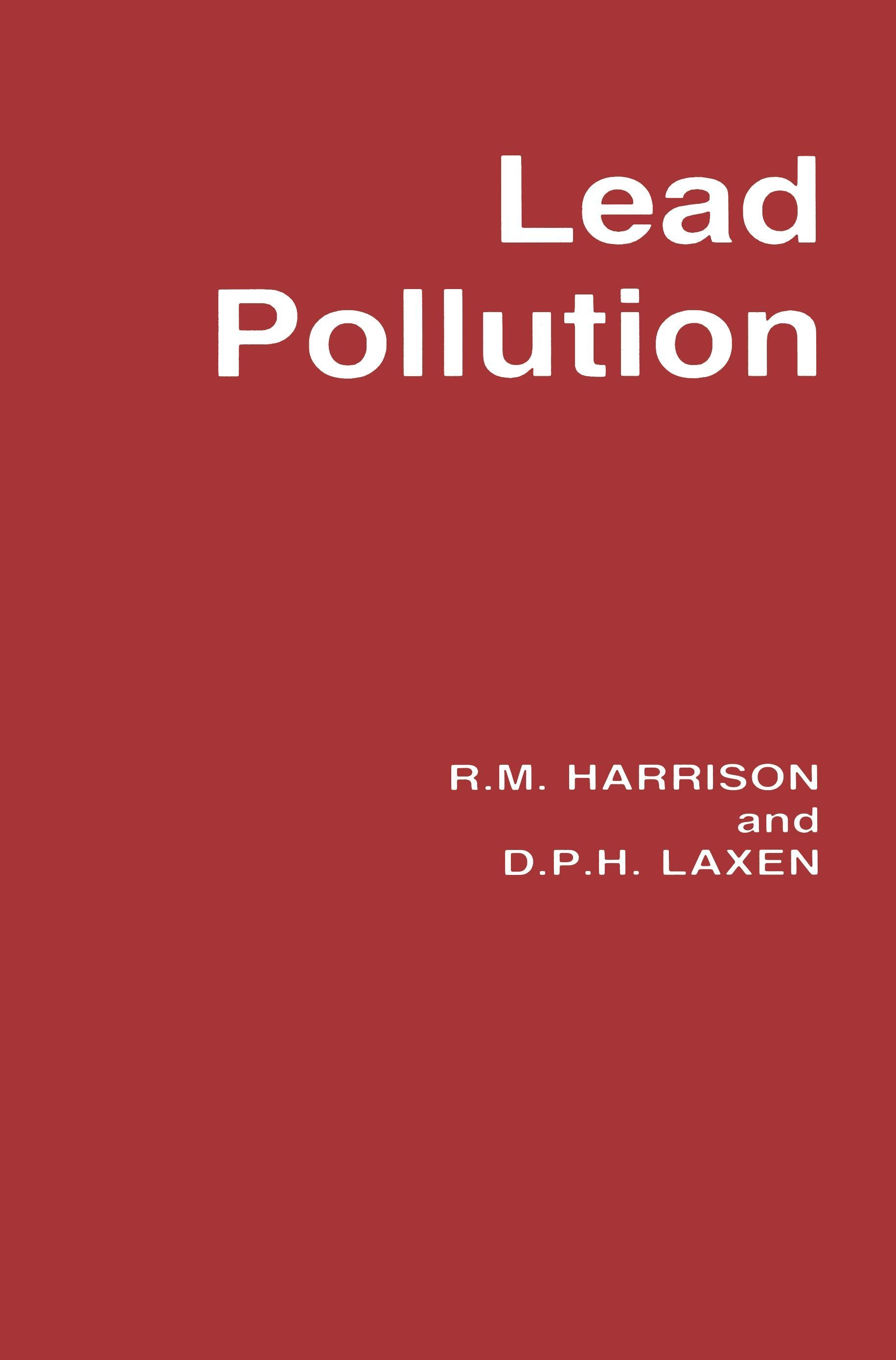 Vorderes Coverbild Lead Pollution