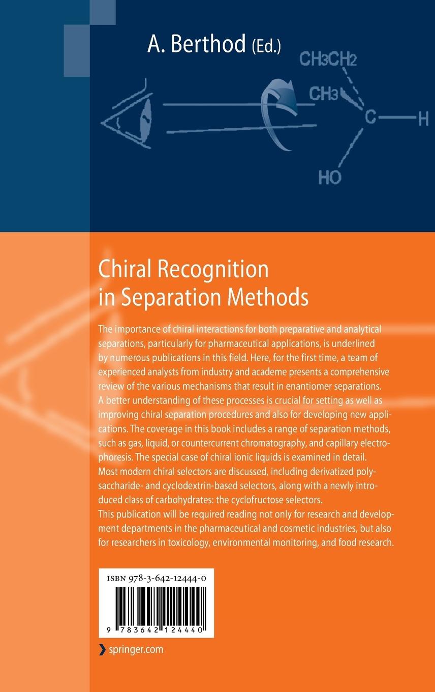 Rückseitencover Chiral Recognition in Separation Methods