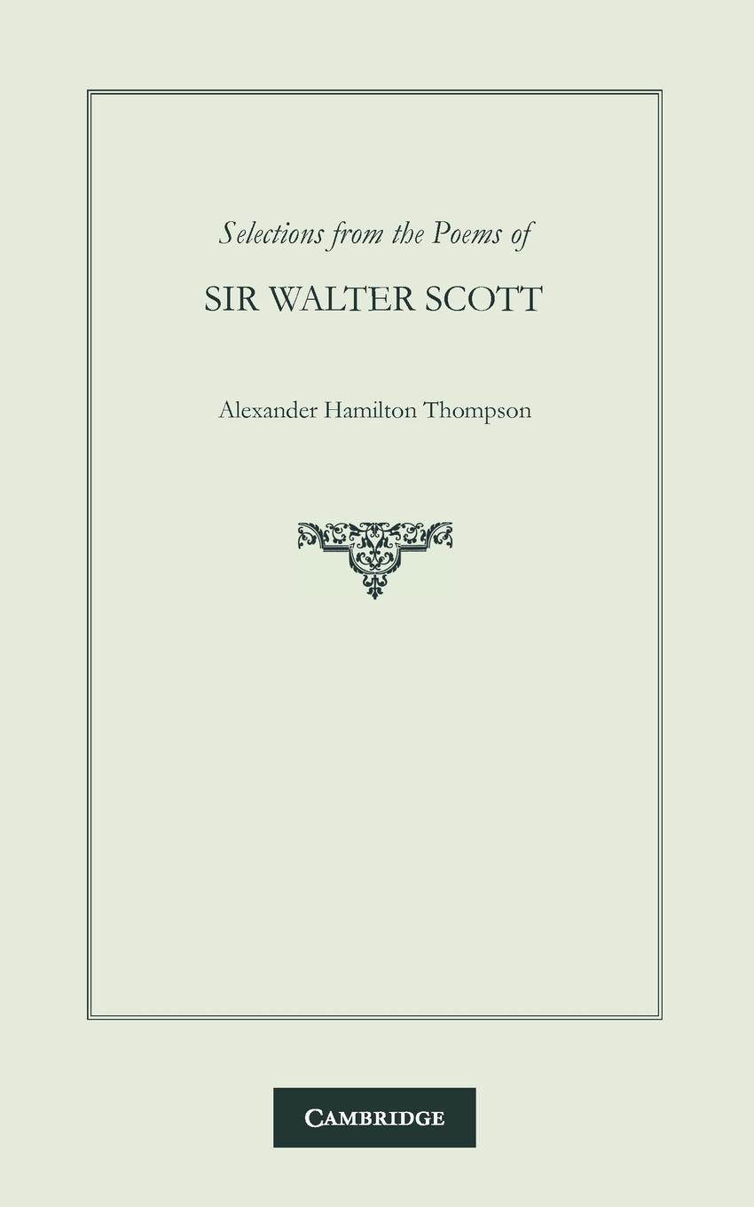 Vorderes Coverbild Selections from the Poems of Sir Walter Scott