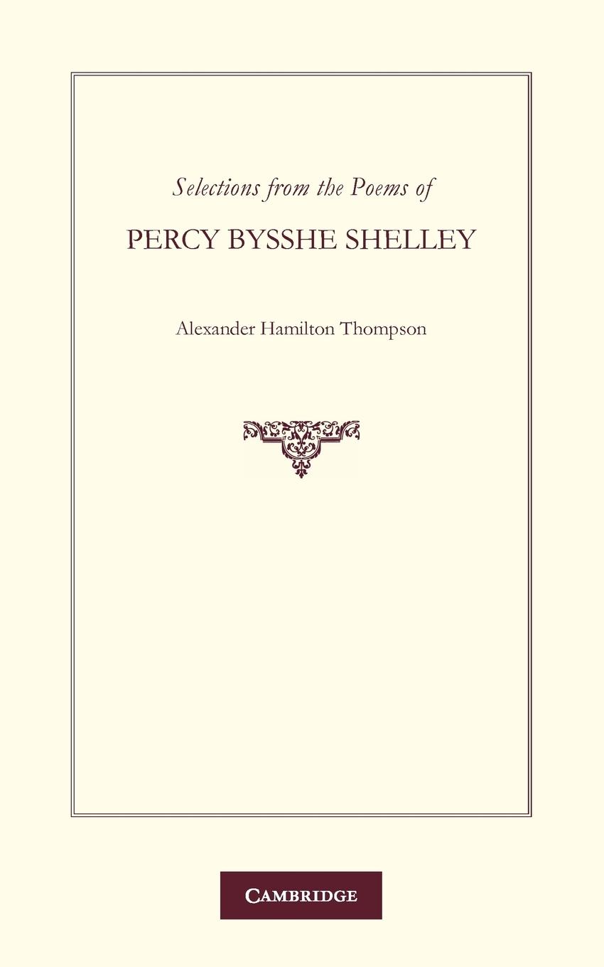 Vorderes Coverbild Selections from the Poems of Percy Bysshe Shelley