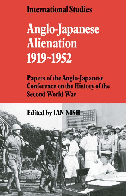 Vorderes Coverbild Anglo-Japanese Alienation 1919 1952