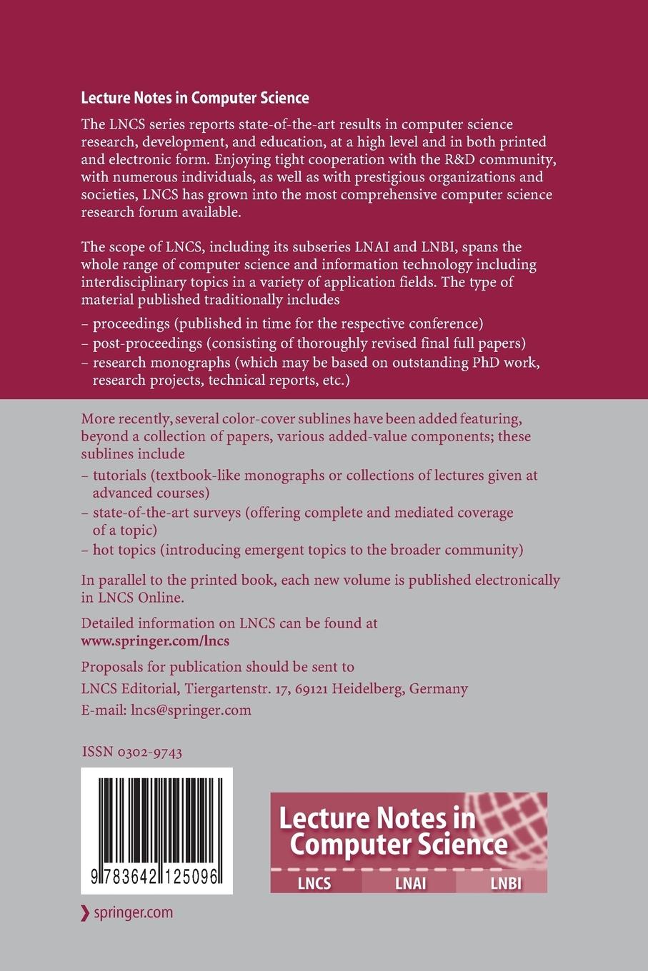 Rückseitencover Smart Card Research and Advanced Applications