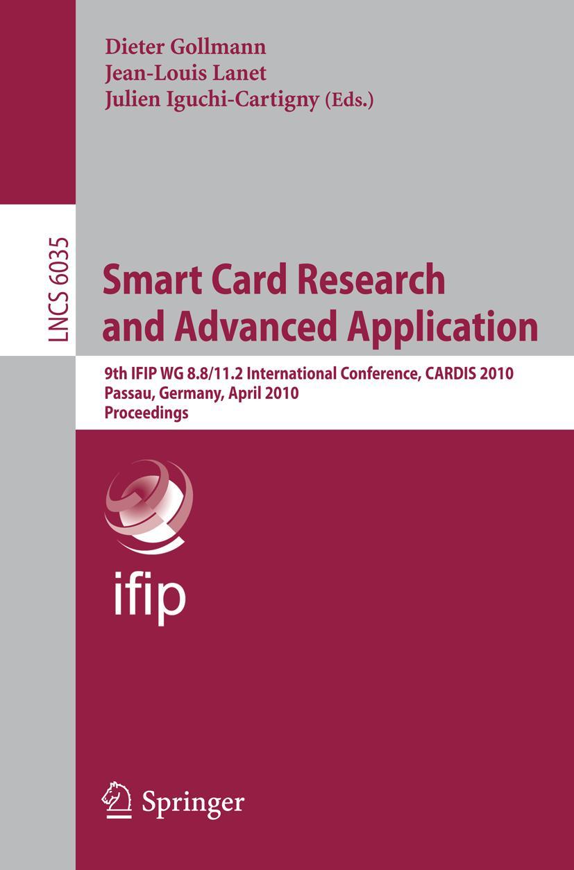 Vorderes Coverbild Smart Card Research and Advanced Applications
