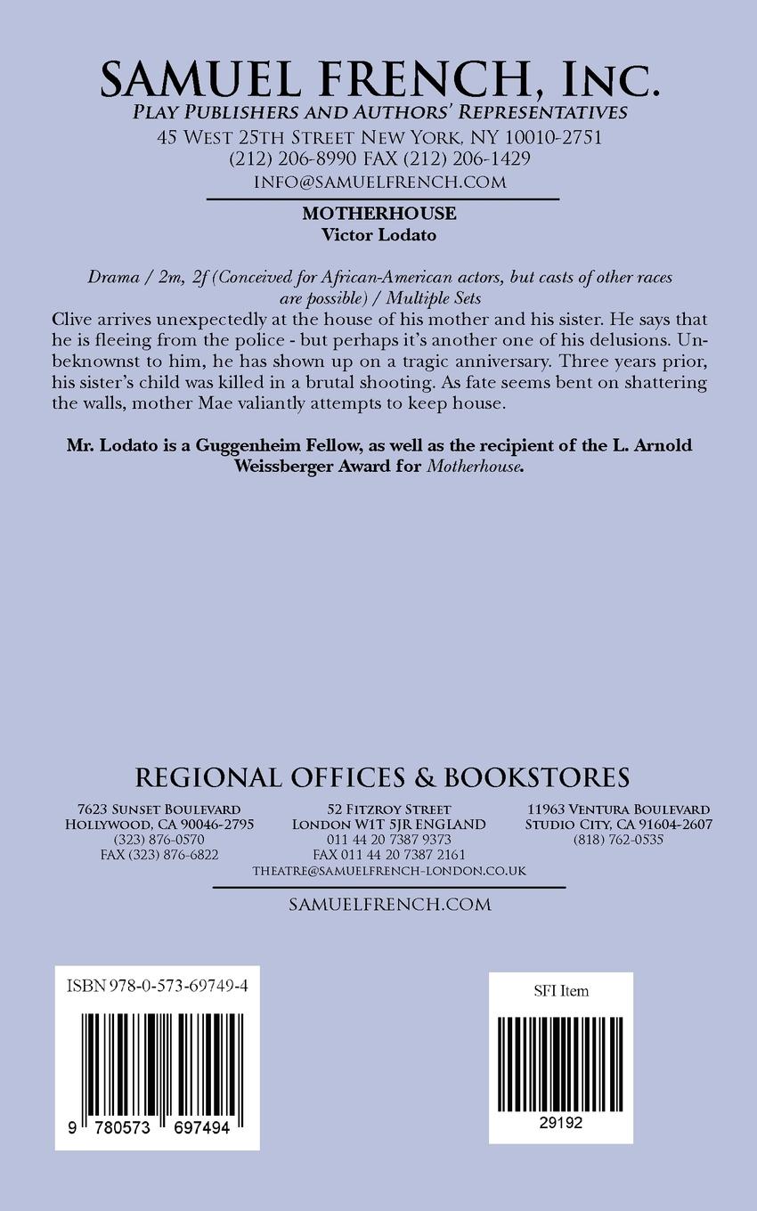 Rückseitencover Motherhouse