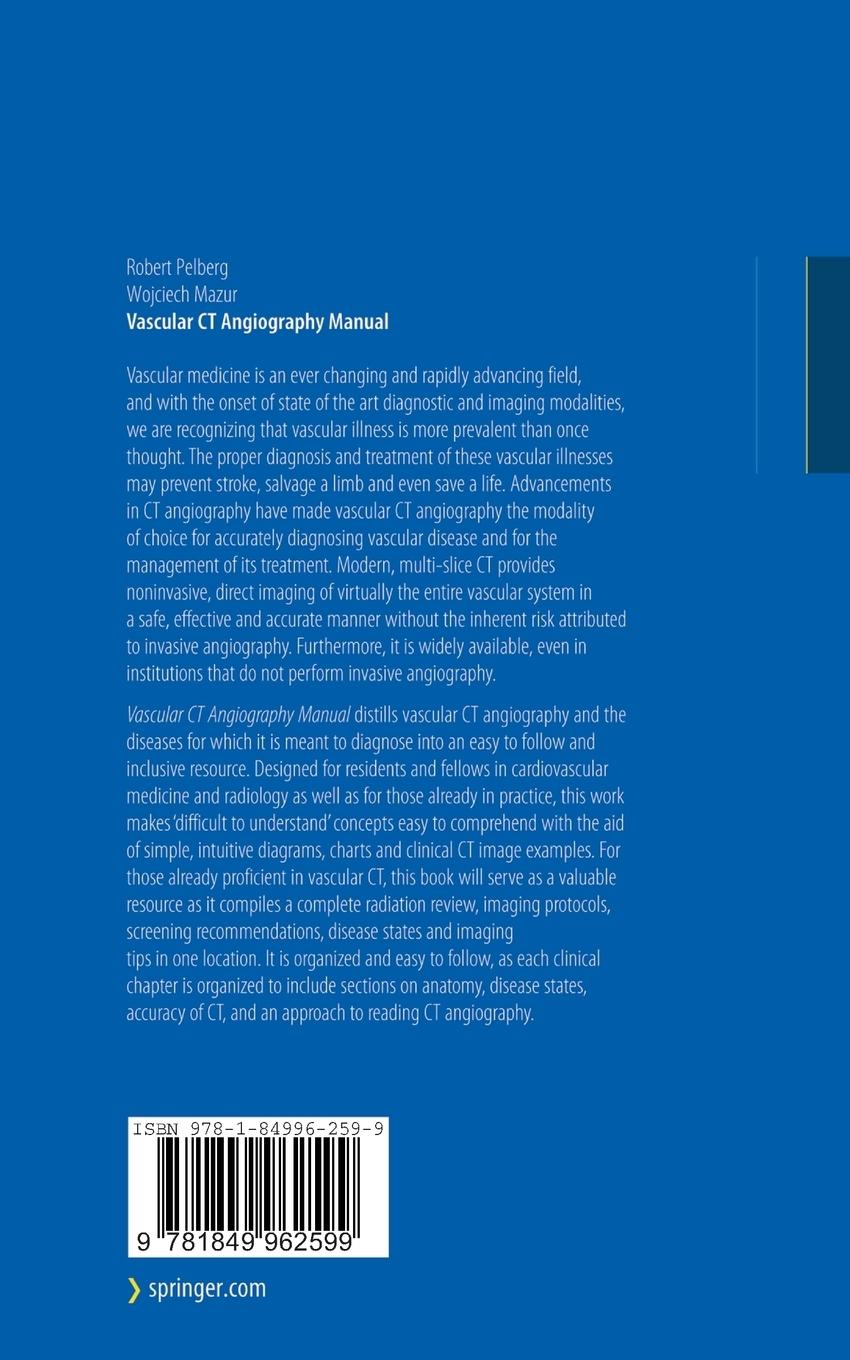 Rückseitencover Vascular CT Angiography Manual