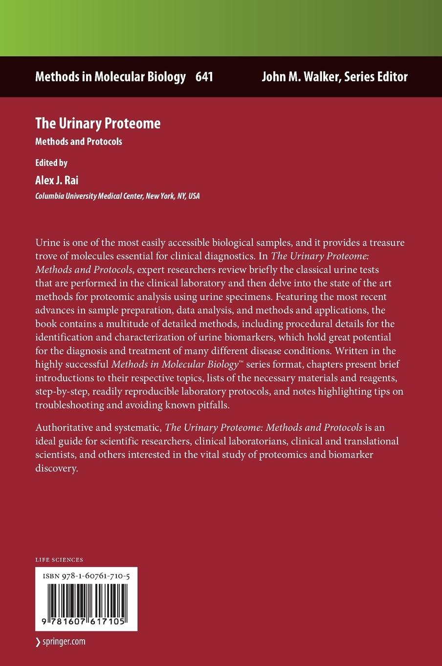 Rückseitencover The Urinary Proteome