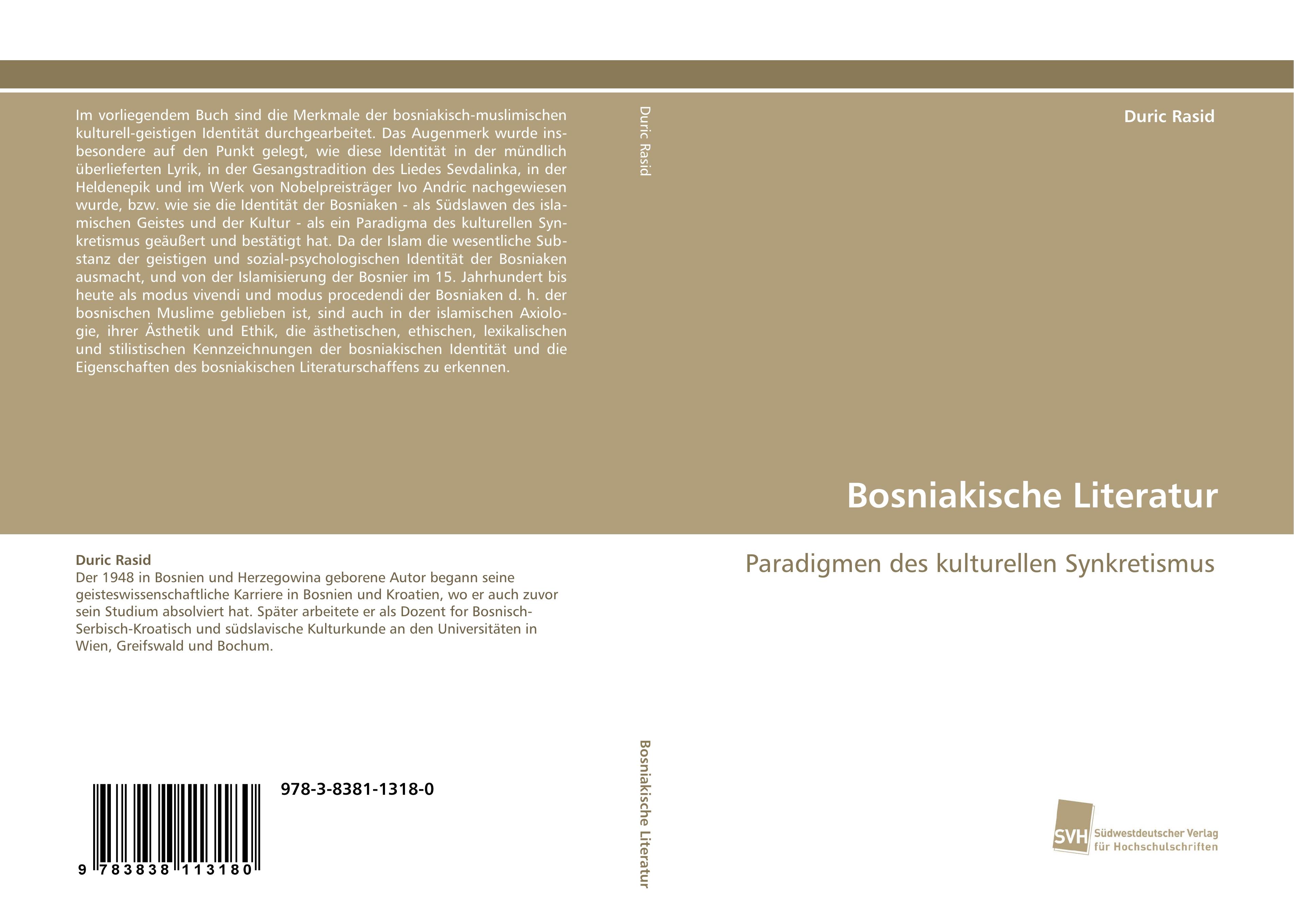 Vorderes Coverbild Bosniakische Literatur