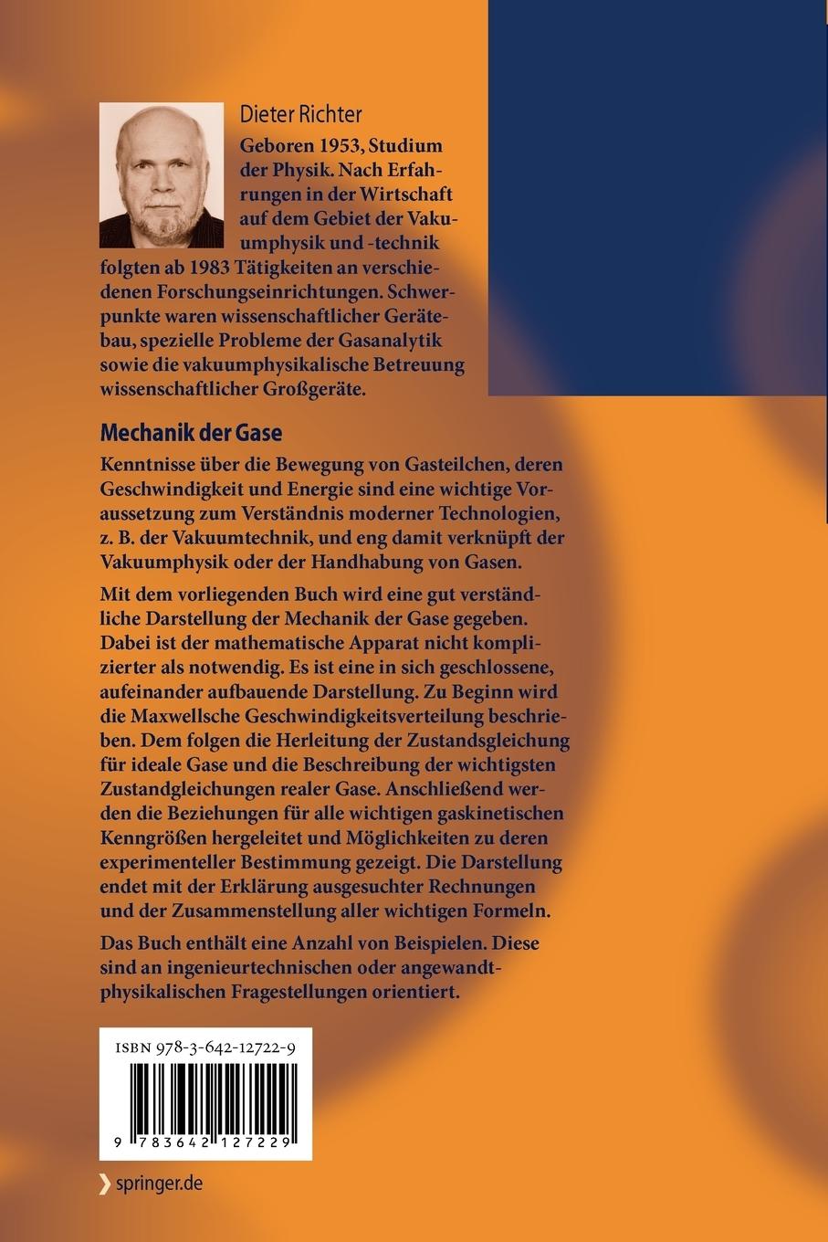 Rückseitencover Mechanik der Gase