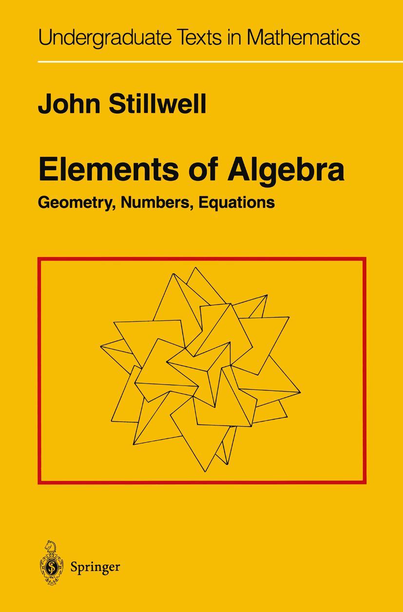 Vorderes Coverbild Elements of Algebra