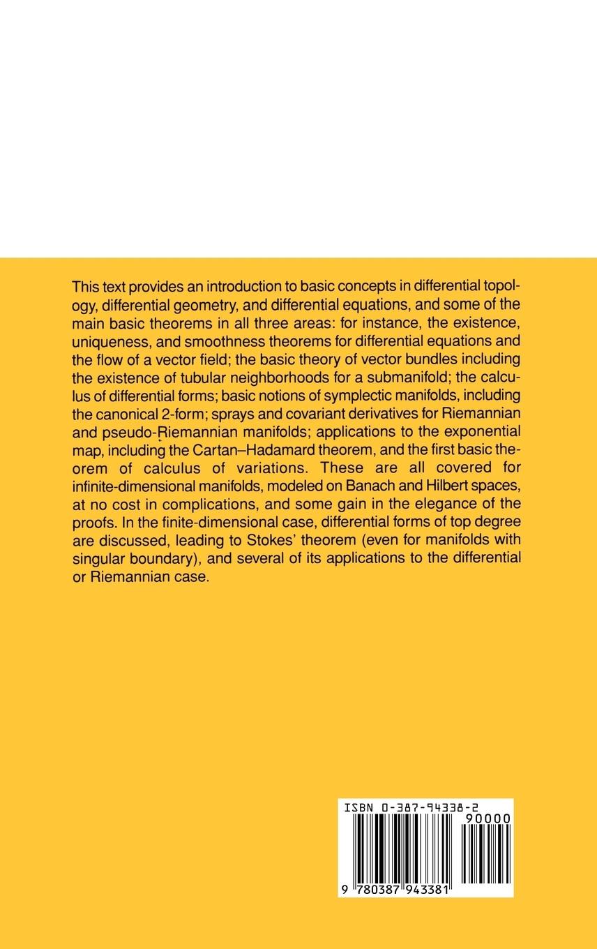 Rückseitencover Differential and Riemannian Manifolds