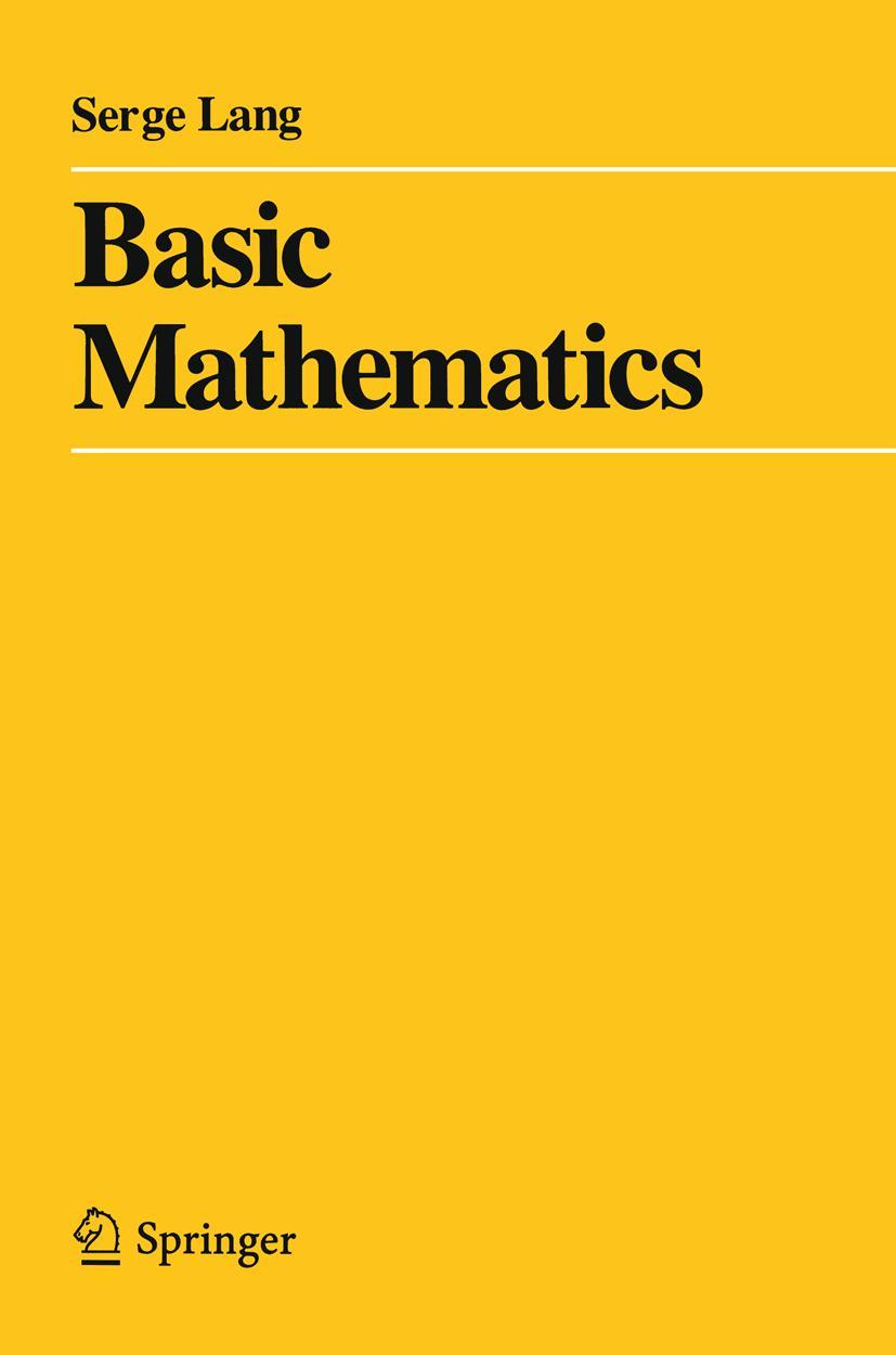 Vorderes Coverbild Basic Mathematics