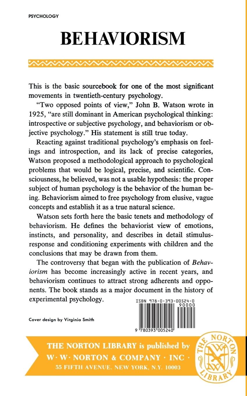 Rückseitencover Behaviorism