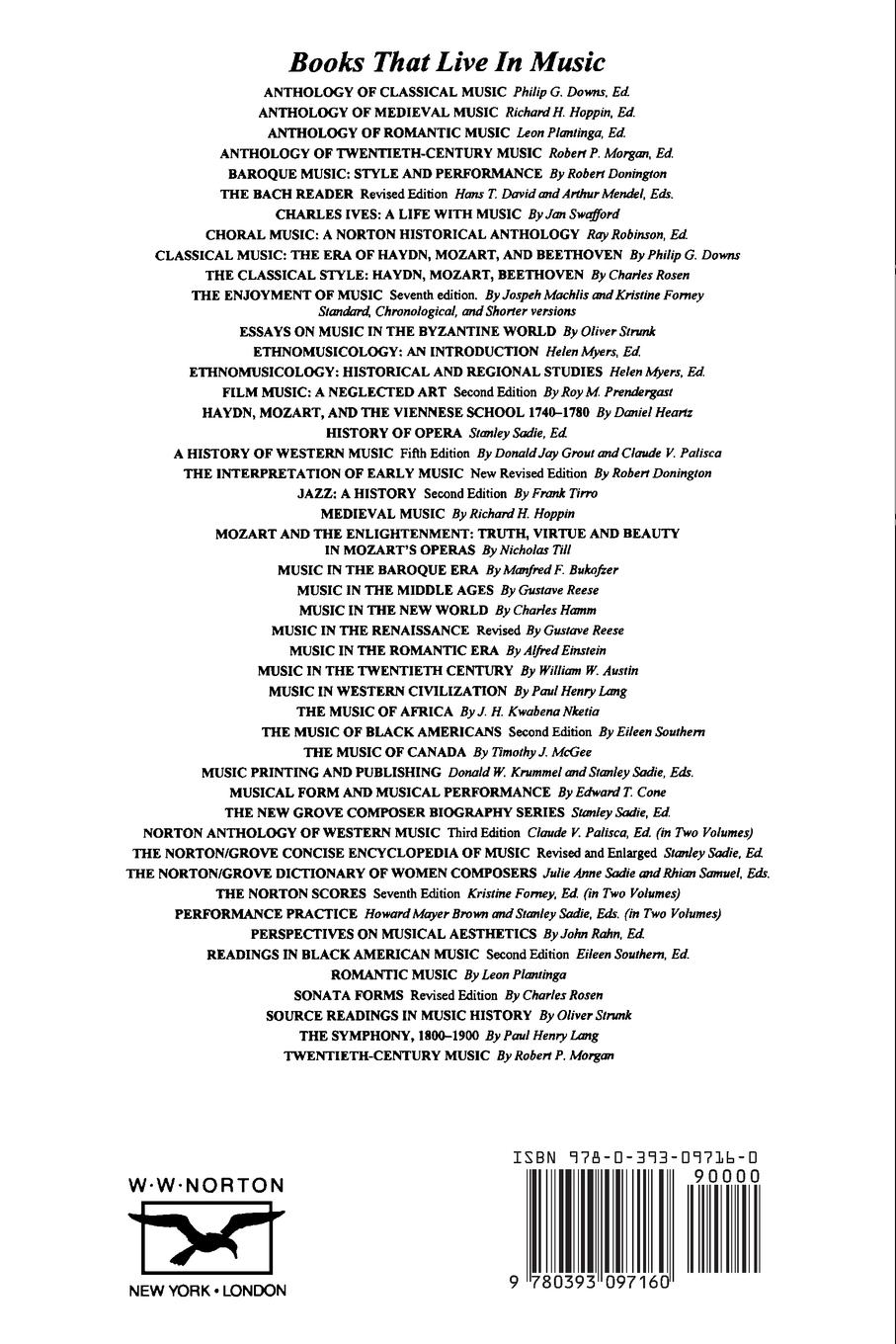 Rückseitencover Essay on the True Art of Playing Keyboard Instruments