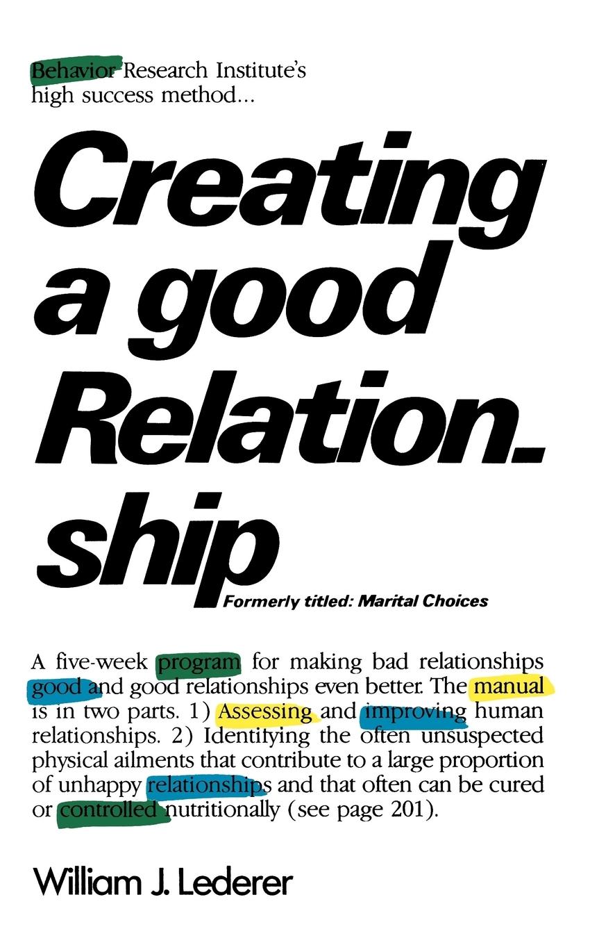 Vorderes Coverbild Creating a Good Relationship