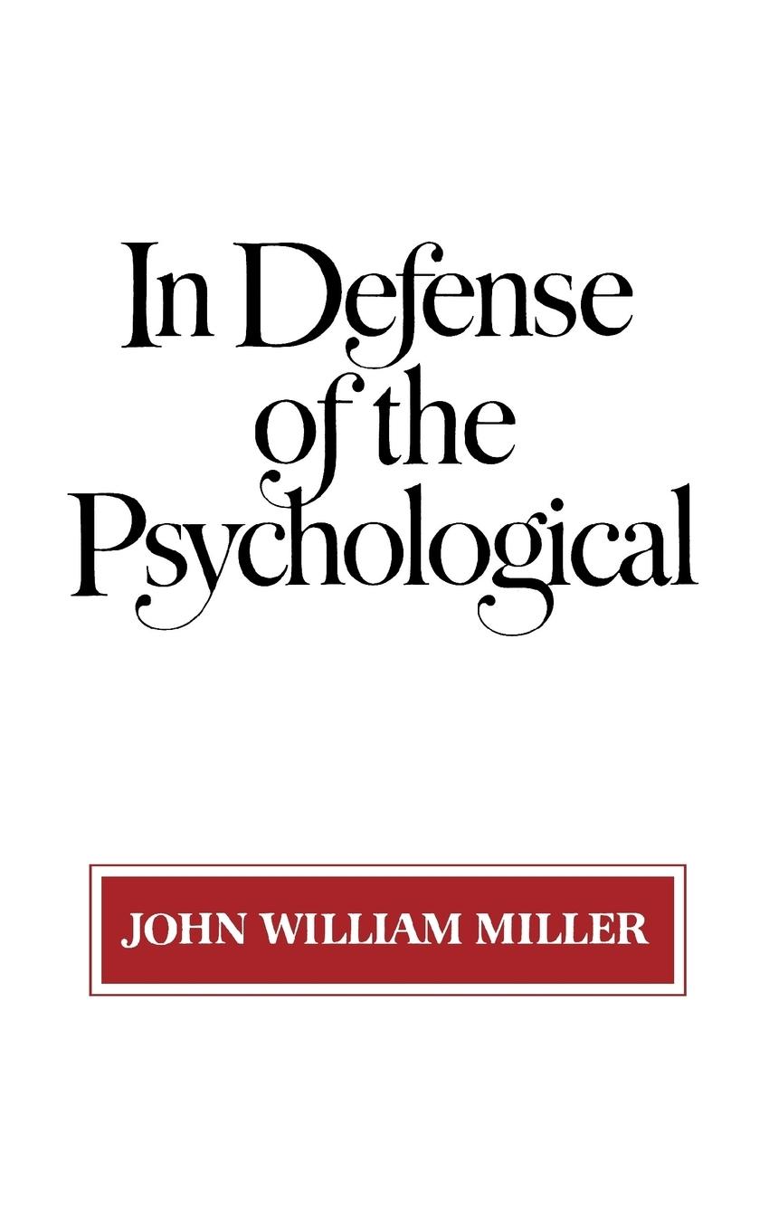 Vorderes Coverbild In Defense of the Psychological