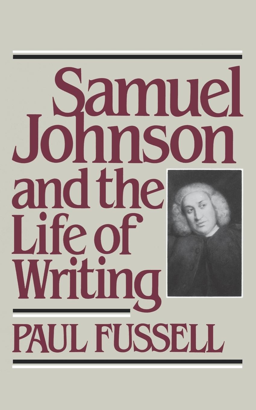 Vorderes Coverbild Samuel Johnson and the Life of Writing