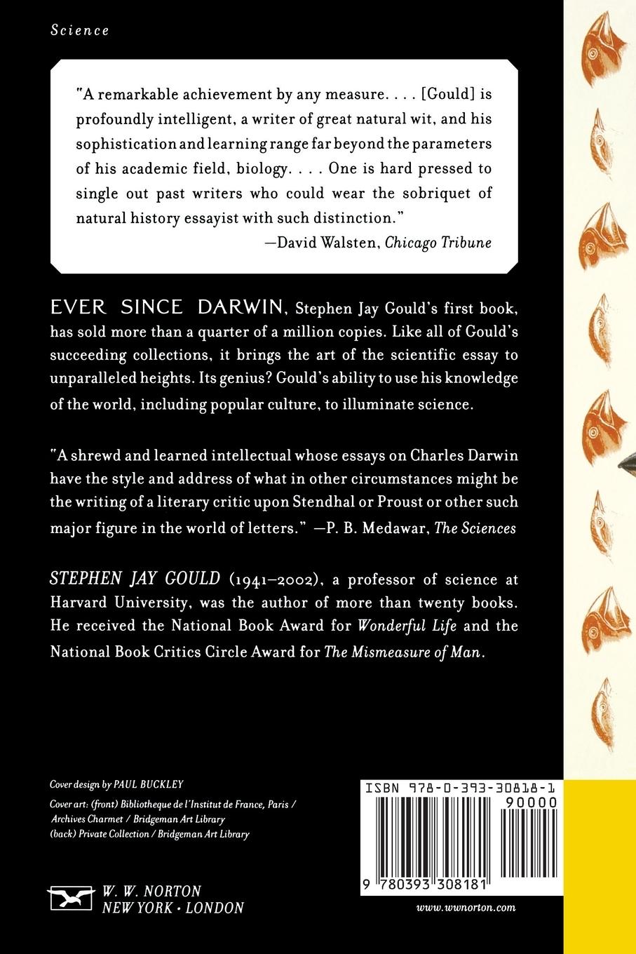 Rückseitencover Ever Since Darwin