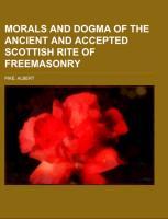 Vorderes Coverbild Morals and Dogma of the Ancient and Accepted Scottish Rite of Freemasonry